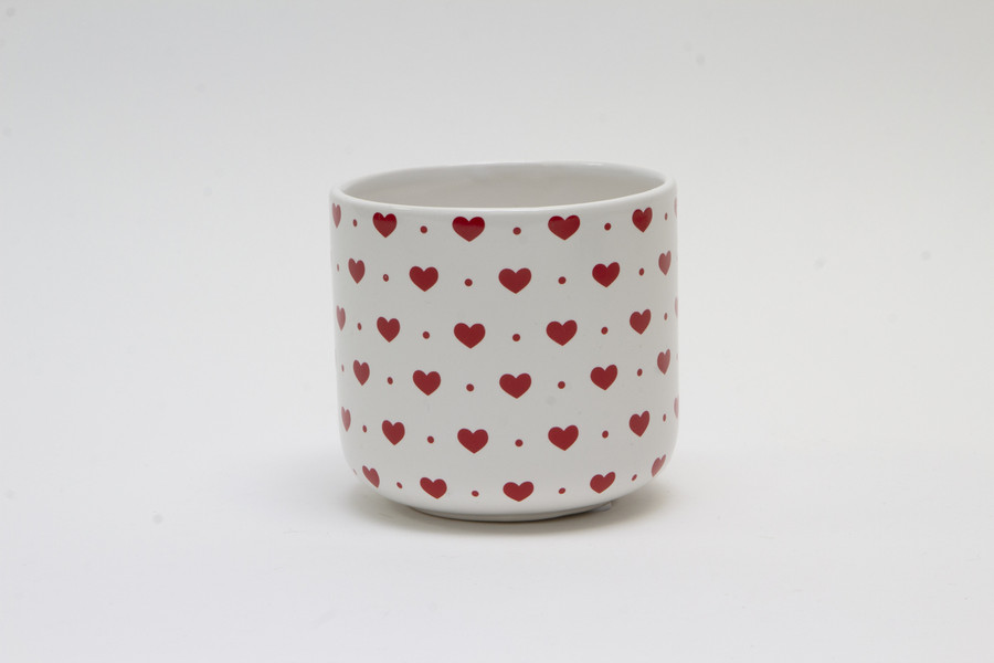 4.75in Have a Heart Ceramic Pot