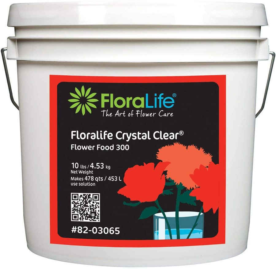 10lb Floralife 300 Crystal Clear Powder Food (Pail)