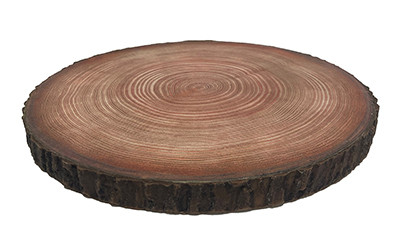 10in Faux Wood Slice
