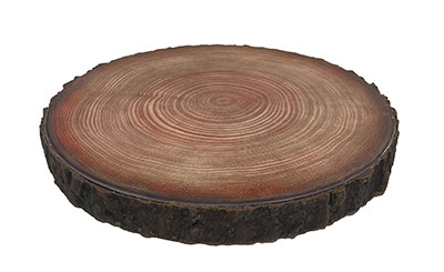8in Faux Wood Slice
