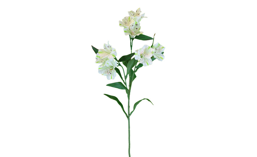 28in Alstroemeria Spray - White