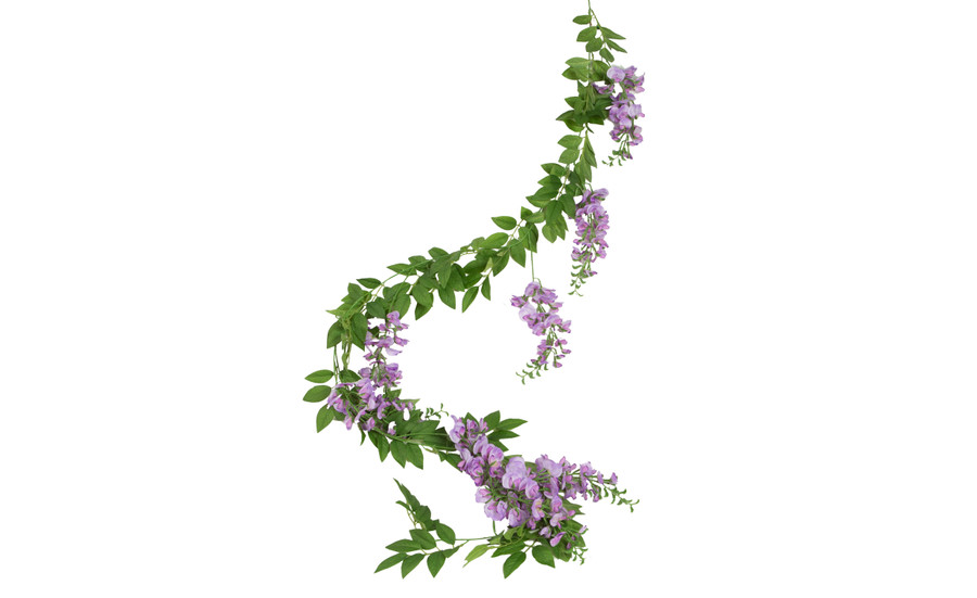 6ft Wisteria Garland - Lavender