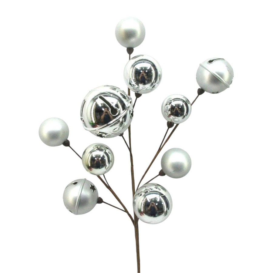 27in Bell Ball Spray - Silver