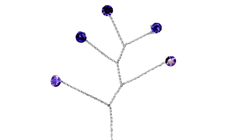 Rhinestone Spray x5 (Pack of 12) - Amethyst