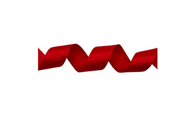 #3 Premium Double Face Satin Ribbon (50yd) - Red