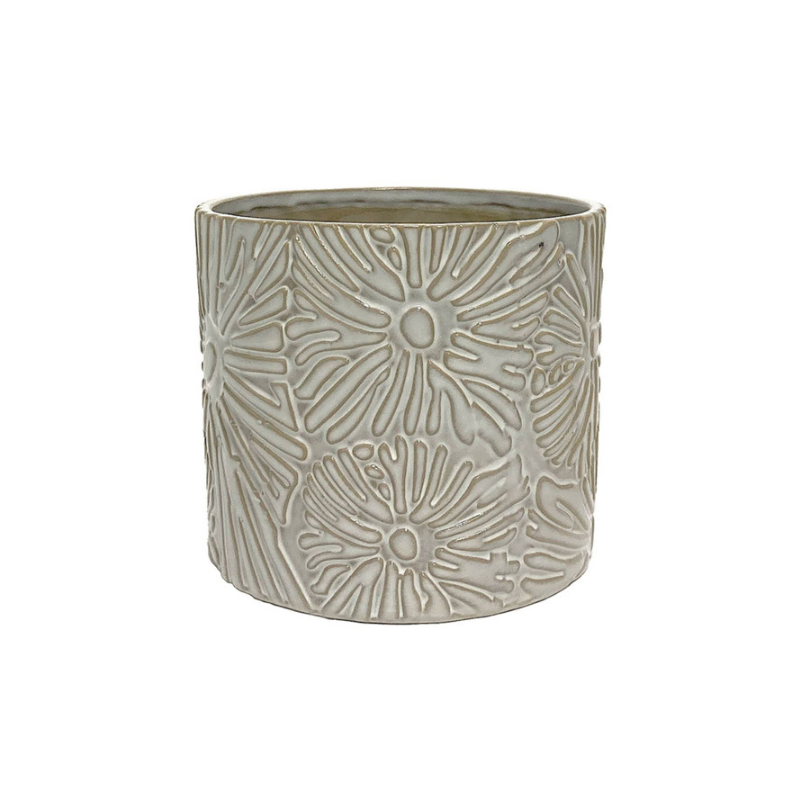 4.75in Wide Eden Ceramic Pot - Stone