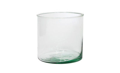 5in Wide Cylinder Vase - Recycled Glass