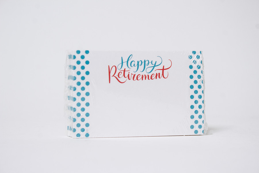 50pk Enclosure Cards - Happy Retirement