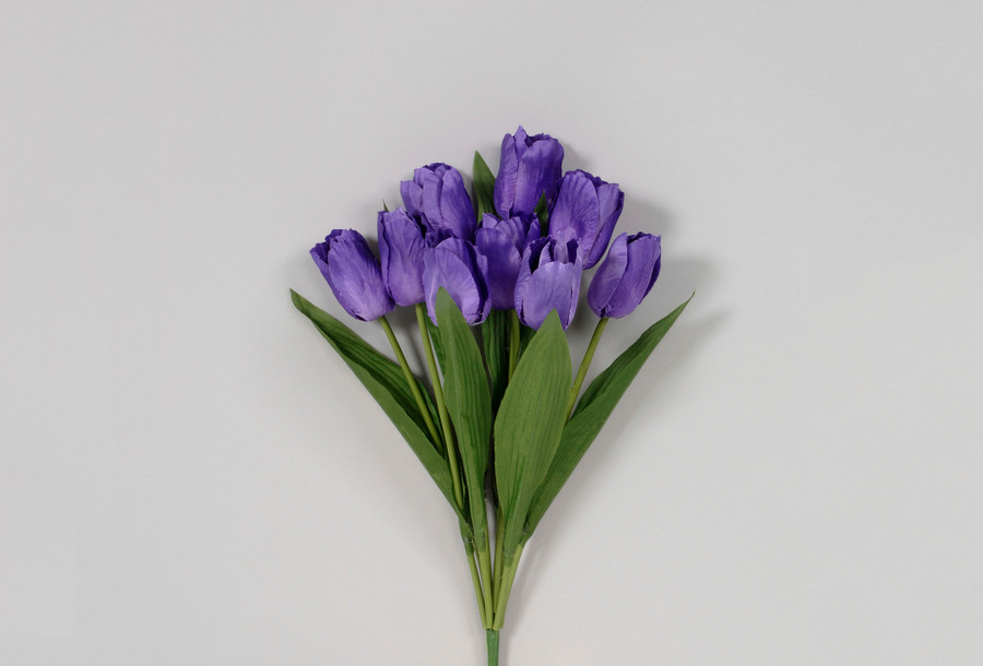 19in Tulip Bush x12 - Purple