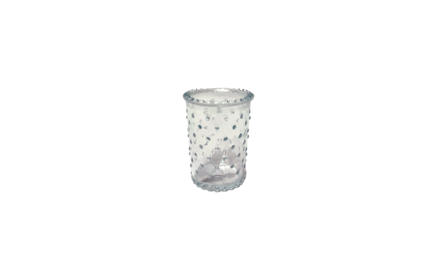 4.9in Tall Anya Hobnail Clear Glass Vase