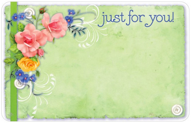 Enclosure Cards (Pack of 50) - Just For You