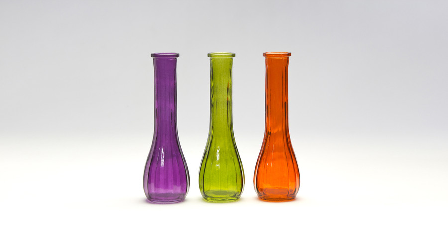 8.5in Swirl Bud Glass Vase - Sierra (Assorted)