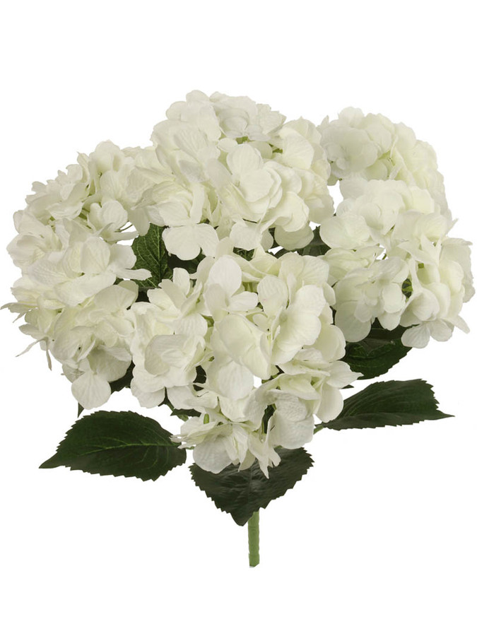20in Hydrangea Bush x7 - Cream