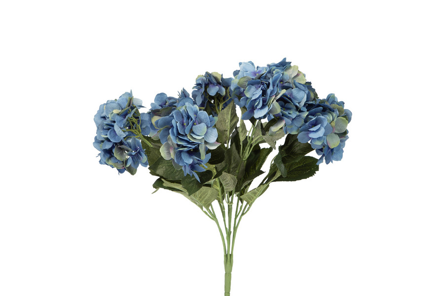 20in Hydrangea Bush x7 - Dark Blue