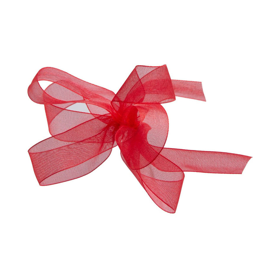 #3 Mono Edge Organza Ribbon (100yd) - Red