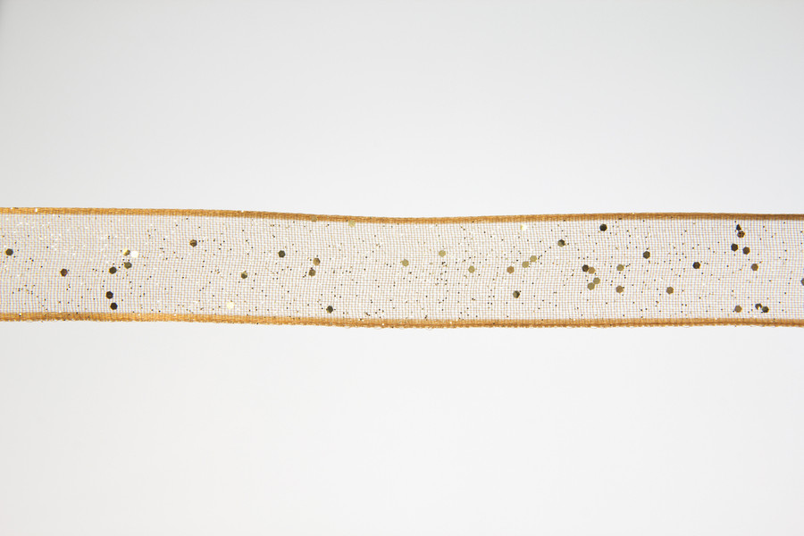 #3 Fancy Flash WE Ribbon (25yd) - Gold