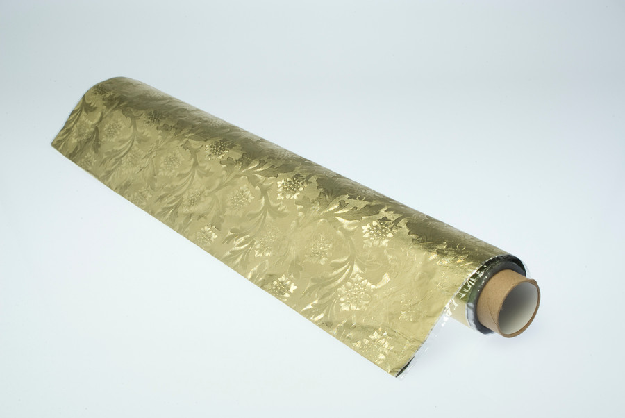 20in Wide Poly Embossed Foil (30ft) - Gold
