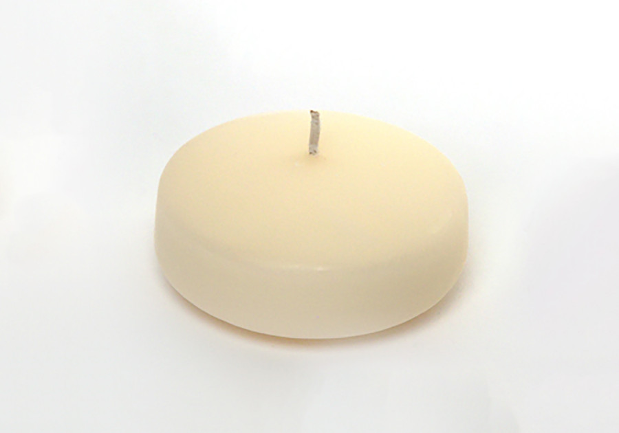 3in Wide Floating Candles (36pk) - Ivory