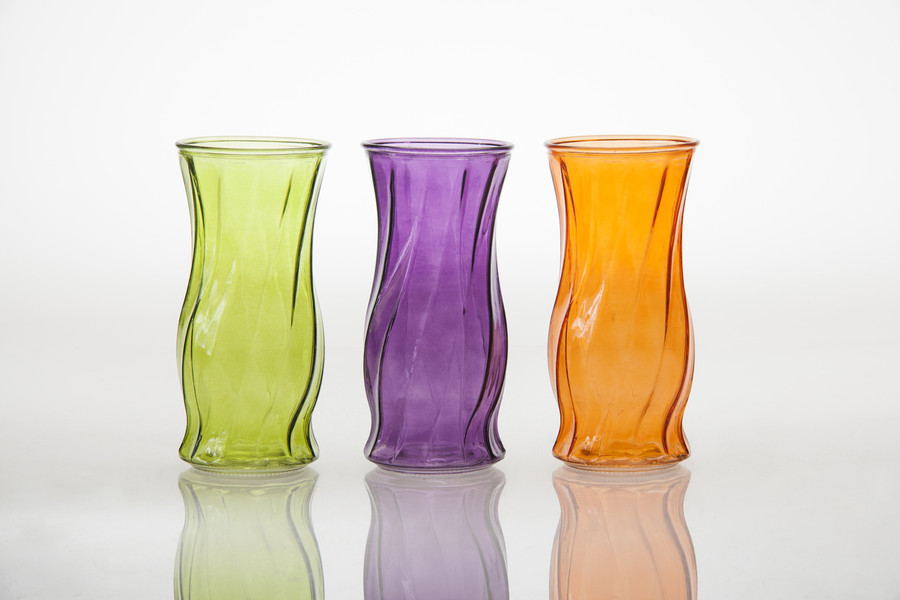 9.75in Tall Rose Glass Vase - Sierra (Assorted)
