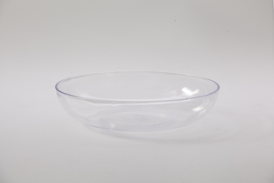 6in Wide Plastic Design Dish - Clear