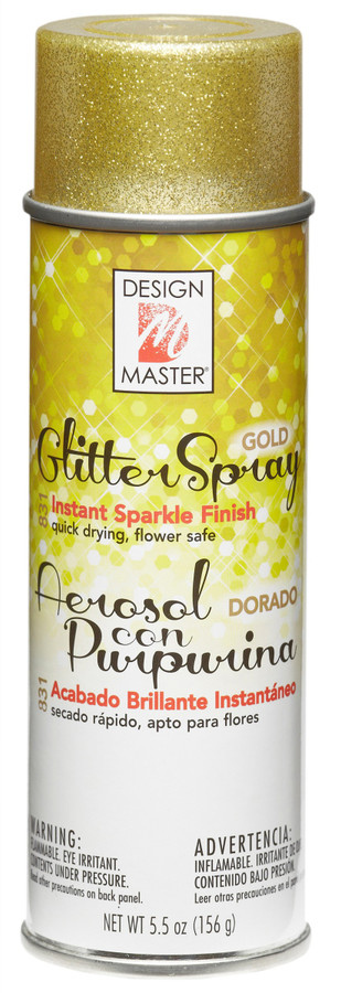 5.5oz Design Master Glitter Spray - Gold