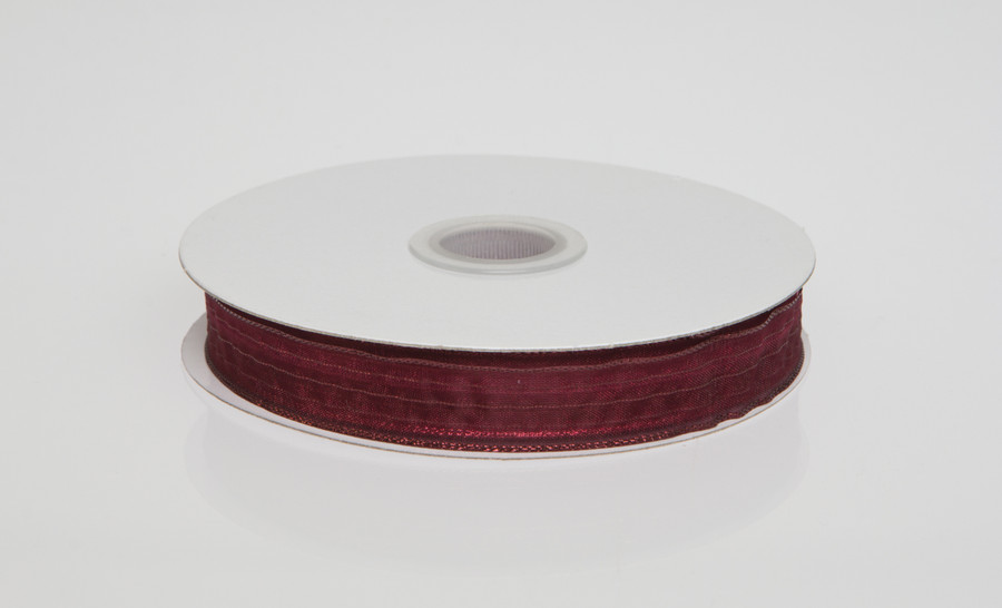 #3 Fancy Corsage Ribbon (50yd) - Burgundy