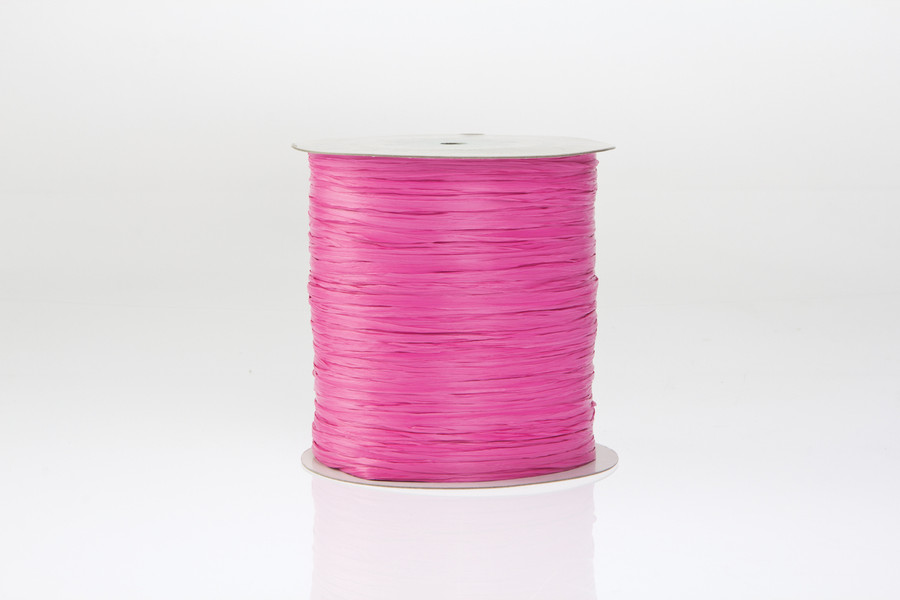 Raffia Wrap Ribbon (500yd) - Magenta