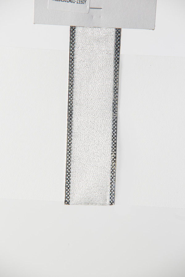 #9 Value Sheer Metallic WE Ribbon (50yd) - Metallic Silver