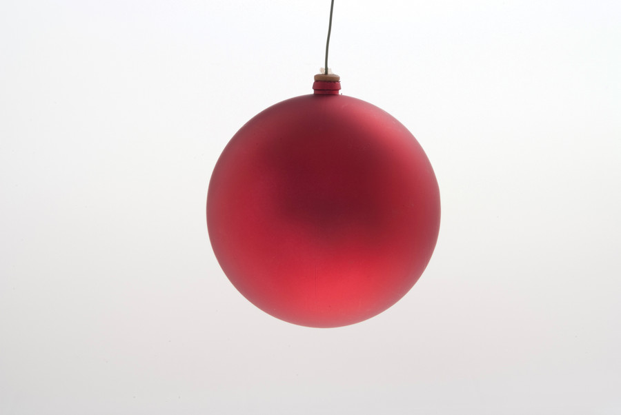 200mm Plastic Display Ball - Matte Red