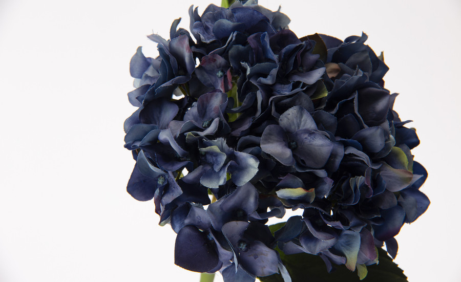 18in Short Stem Hydrangea - Baby Blue