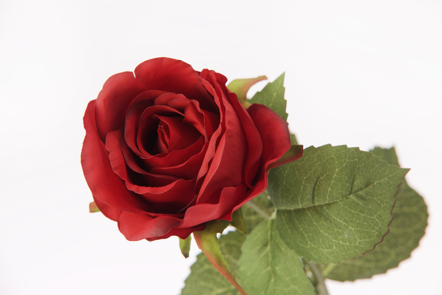 20mm Shiny Glass Ball on Stem - Red