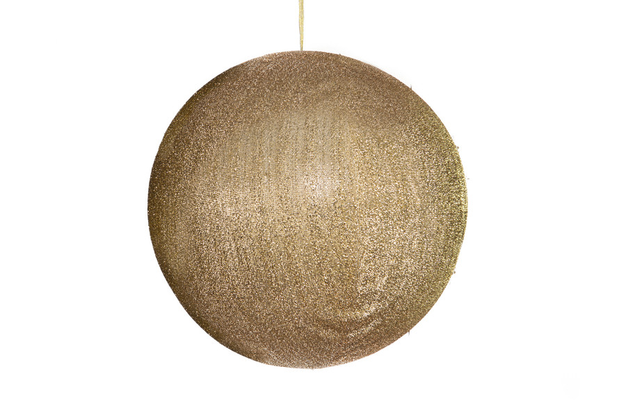 400mm Shiny Fabric Inflatable Display Ball - Gold