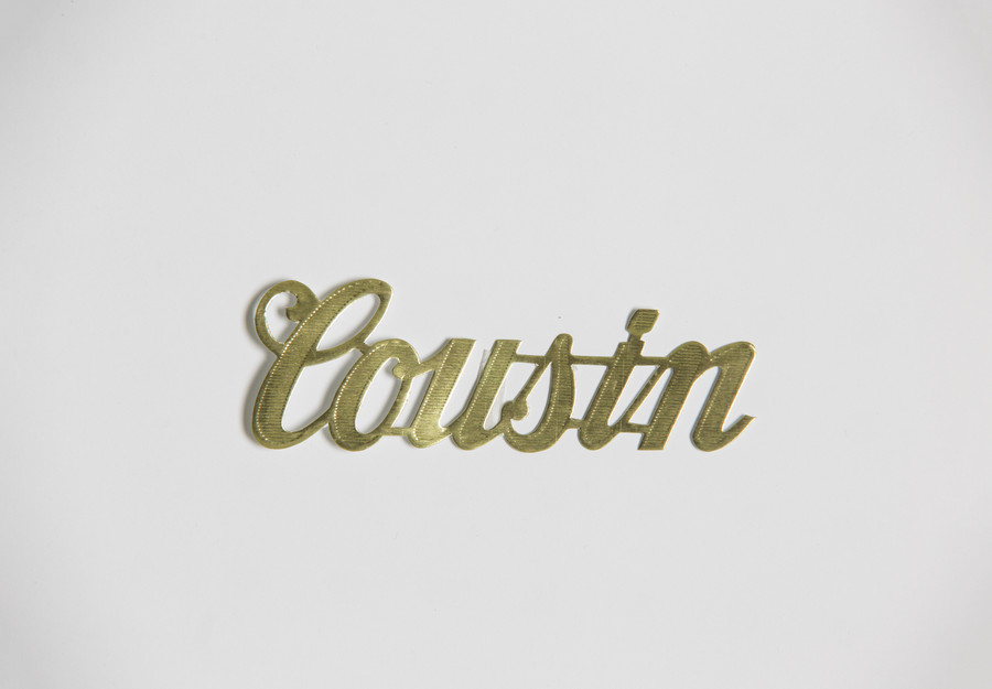 Decorative Word Script (Pack of 10) - Cousin