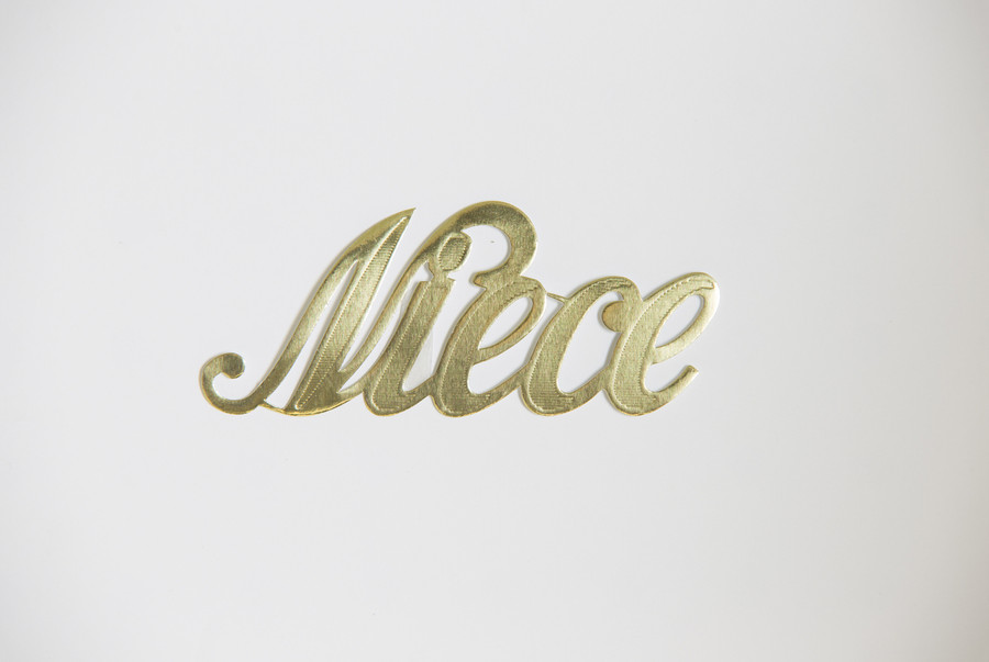 Decorative Word Script (Pack of 10) - Niece