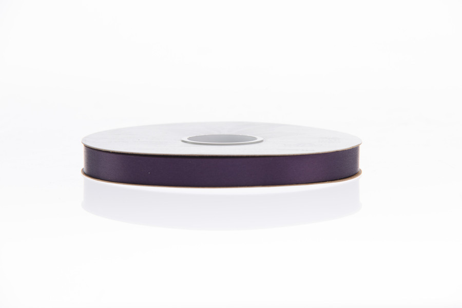 #3 Plain Satin Ribbon (100yd) - Aubergine