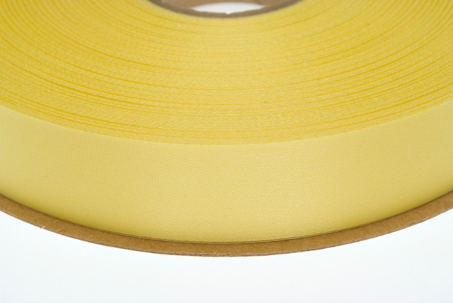 #5 Plain Satin Ribbon (100yd) - Yellow