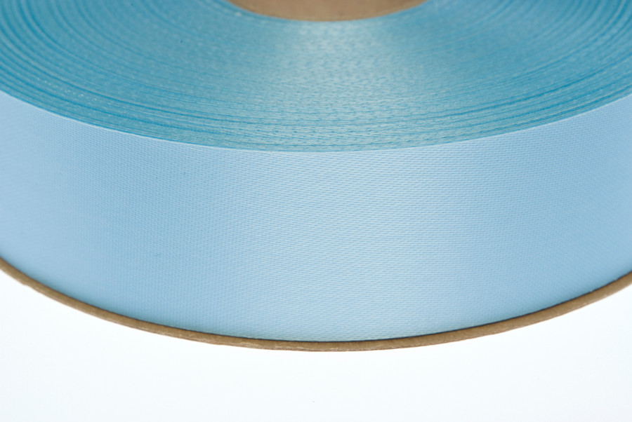 #9 Plain Satin Ribbon (100yd) - Baby Blue