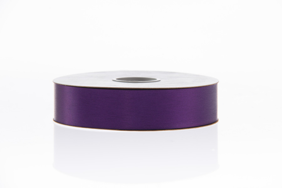 #9 Plain Satin Ribbon (100yd) - Plum