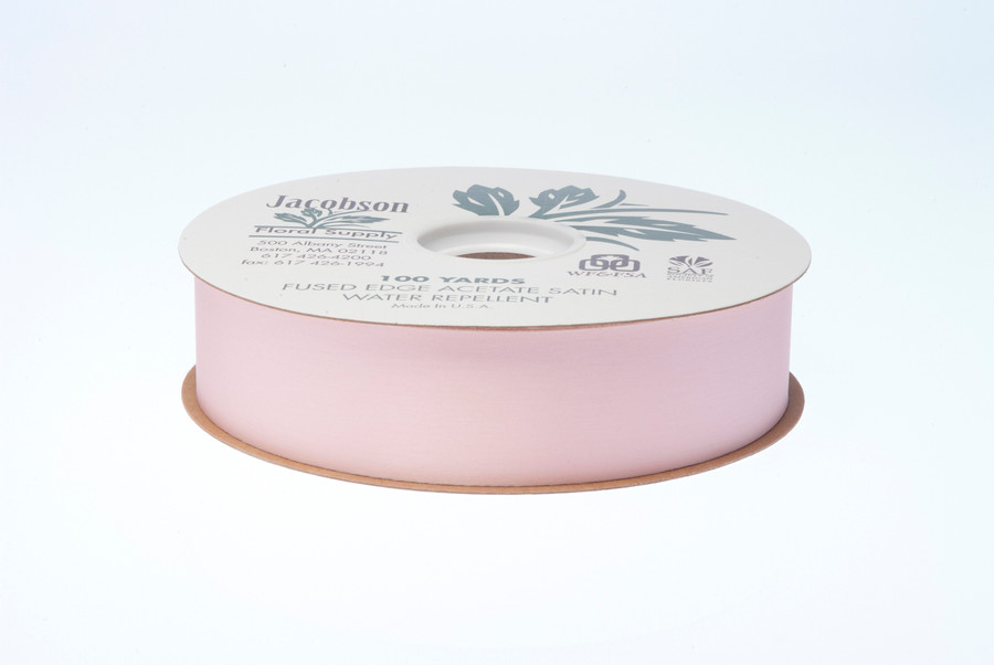 #9 Plain Satin Ribbon (100yd) - Baby Pink
