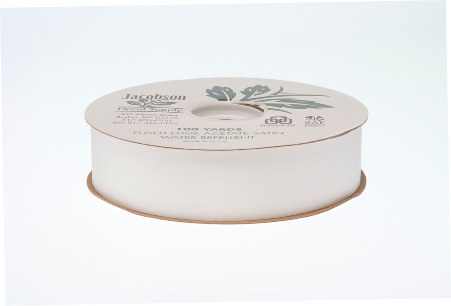 #9 Plain Satin Ribbon (100yd) - Ivory
