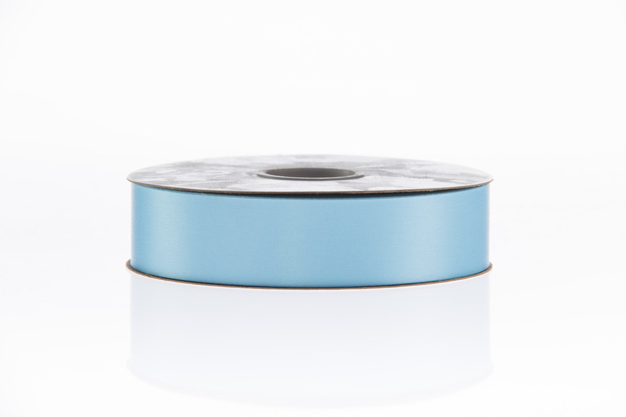 #9 Plain Satin Ribbon (100yd) - Caribbean Blue
