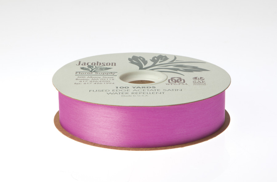 #9 Plain Satin Ribbon (100yd) - Fuchsia