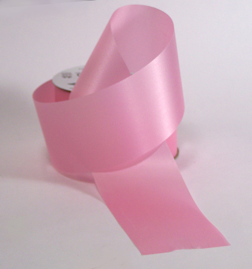#40 Plain Satin Ribbon (50yd) - Pink