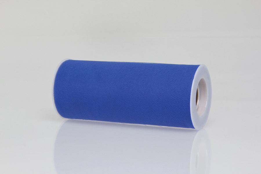 6in Wide Nylon Tulle Ribbon (25yd) - Royal