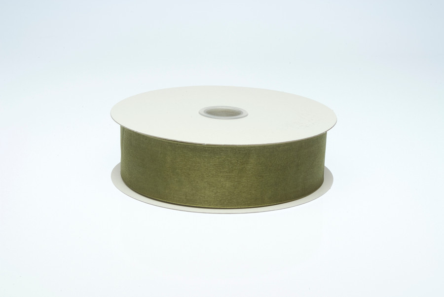 #9 Monofilament Organza Ribbon (100yd) - Moss