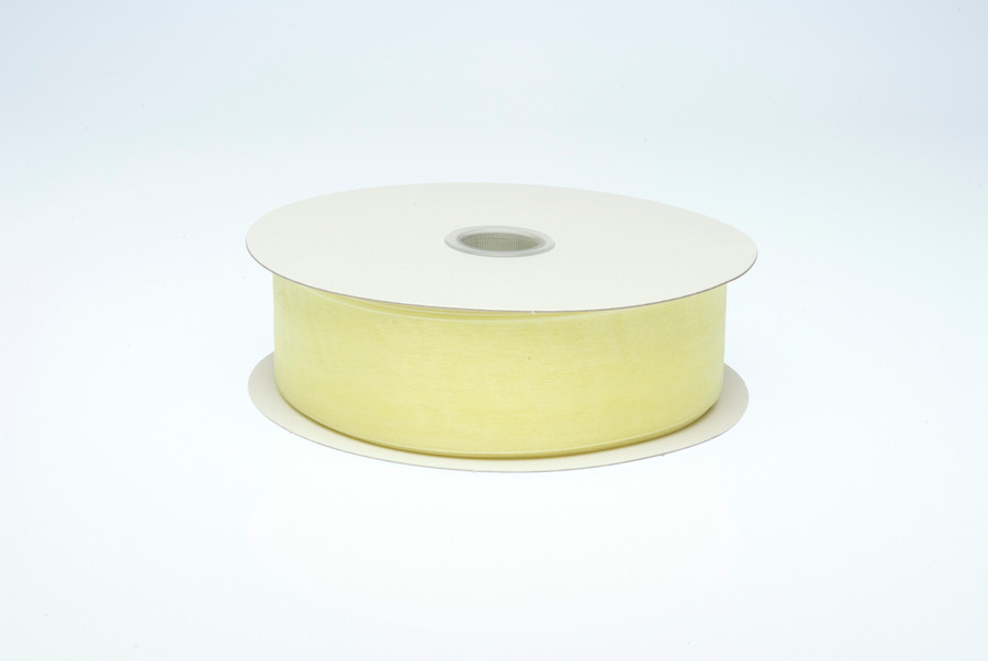 #9 Monofilament Organza Ribbon (100yd) - Yellow