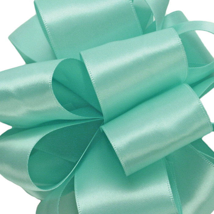 #9 Premium Double Face Satin Ribbon (50yd) - Aqua