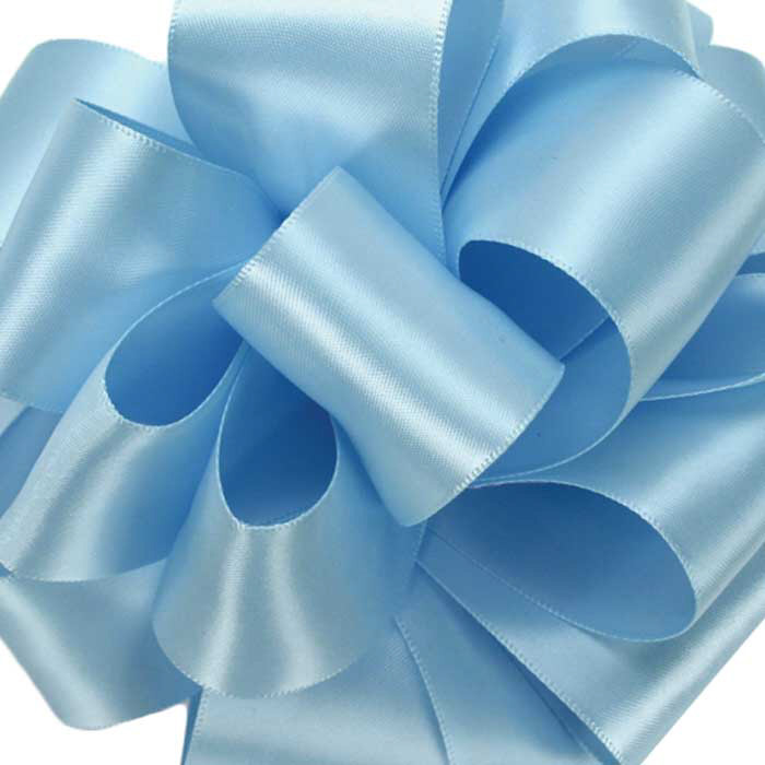 #9 Premium Double Face Satin Ribbon (50yd) - Baby Blue