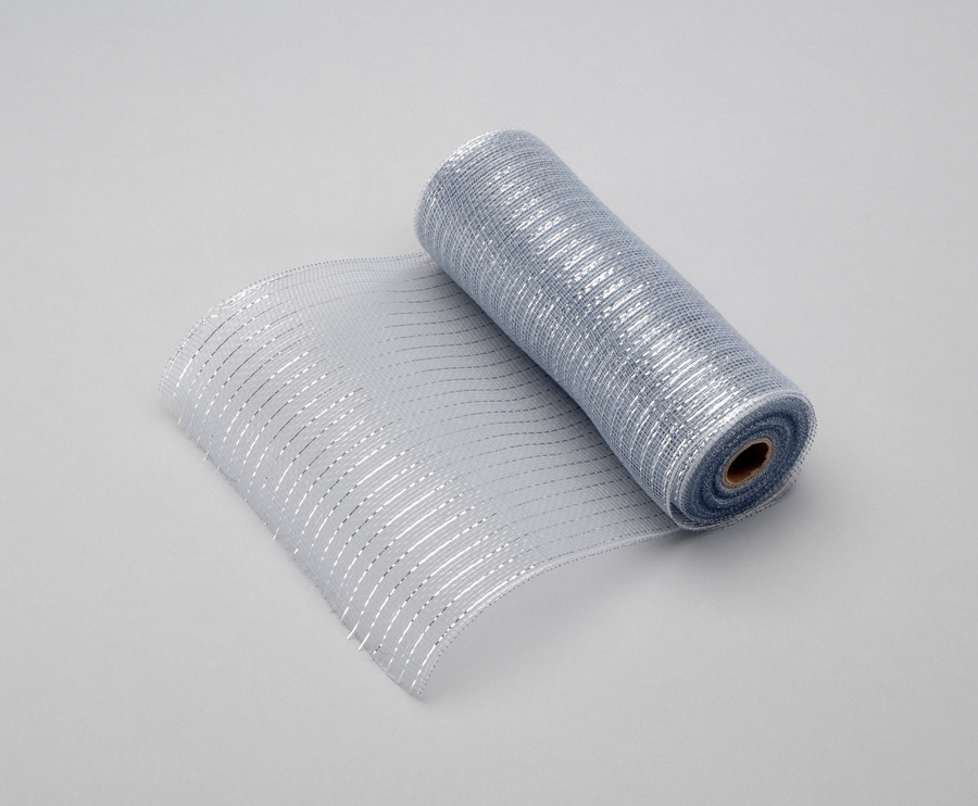 10in Wide Metallic Mesh Roll (10yd) - Silver