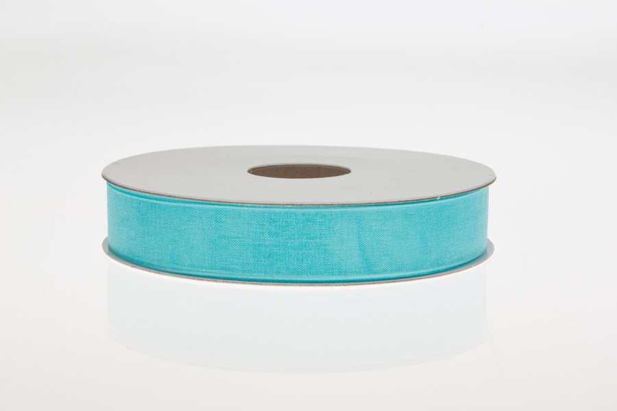 #3 Chiffon Organza Ribbon (25yd) - Aqua